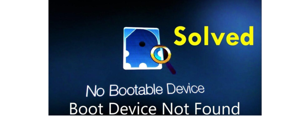 Computer says no boot device found